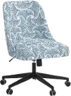 84-9SEFNBLUOGA Spencer Sea Fan Blue Office Chair - Skyline Furniture