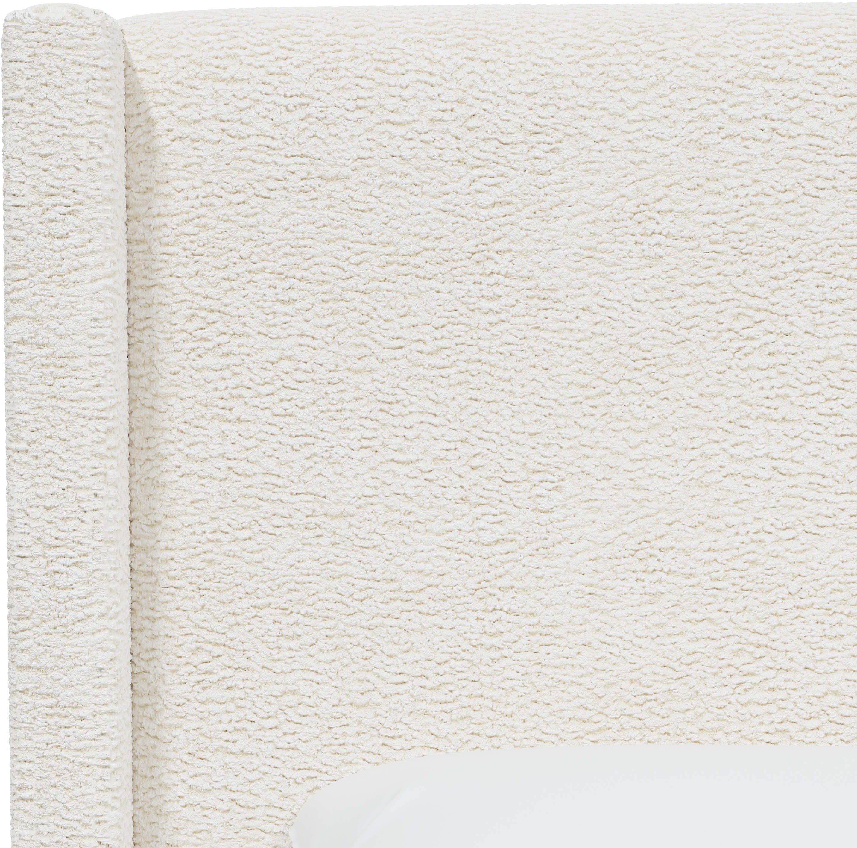 503BEDSHPSNTR Contemporary King Sheepskin Natural Wingback Bed-4