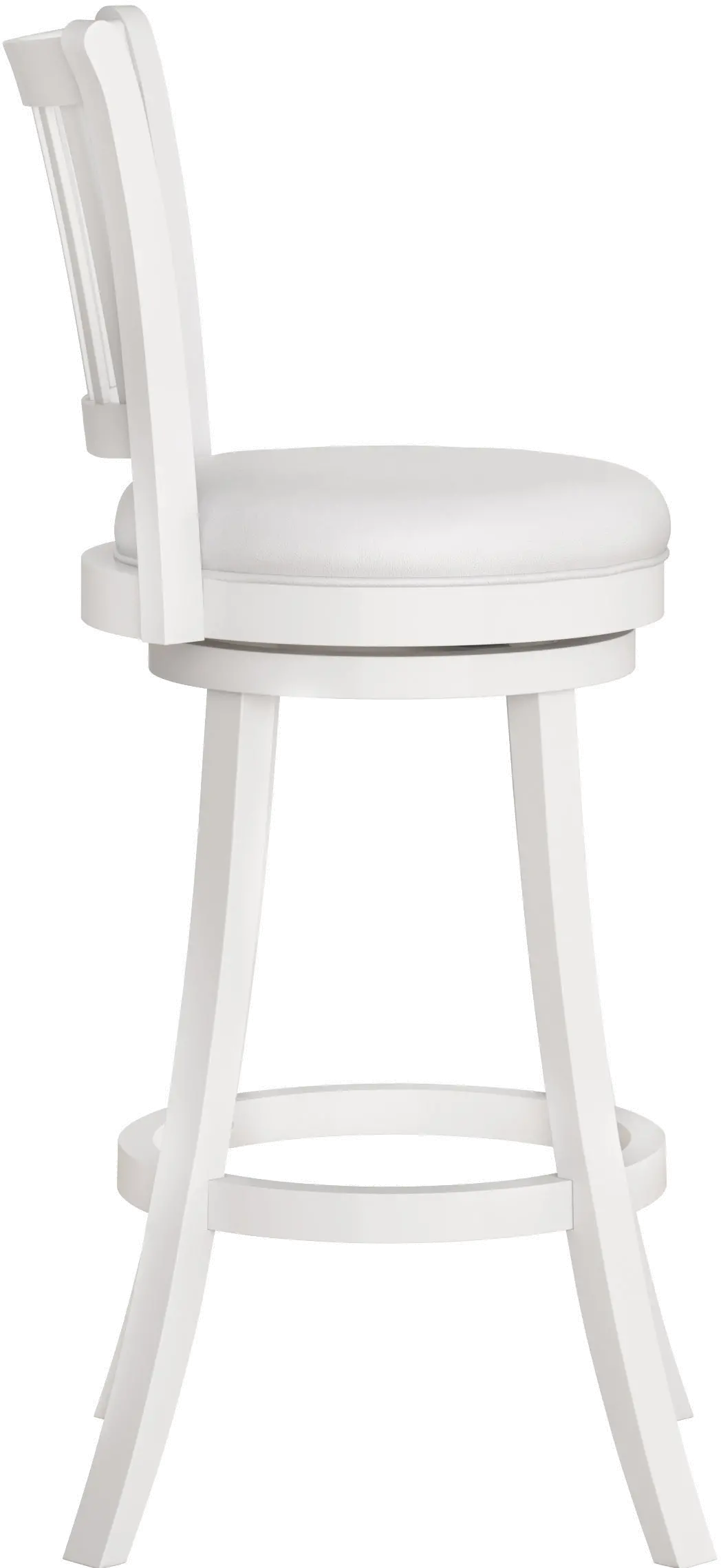 Woodgrove Contemporary White Faux Leather Barstool (Set of 2)-4