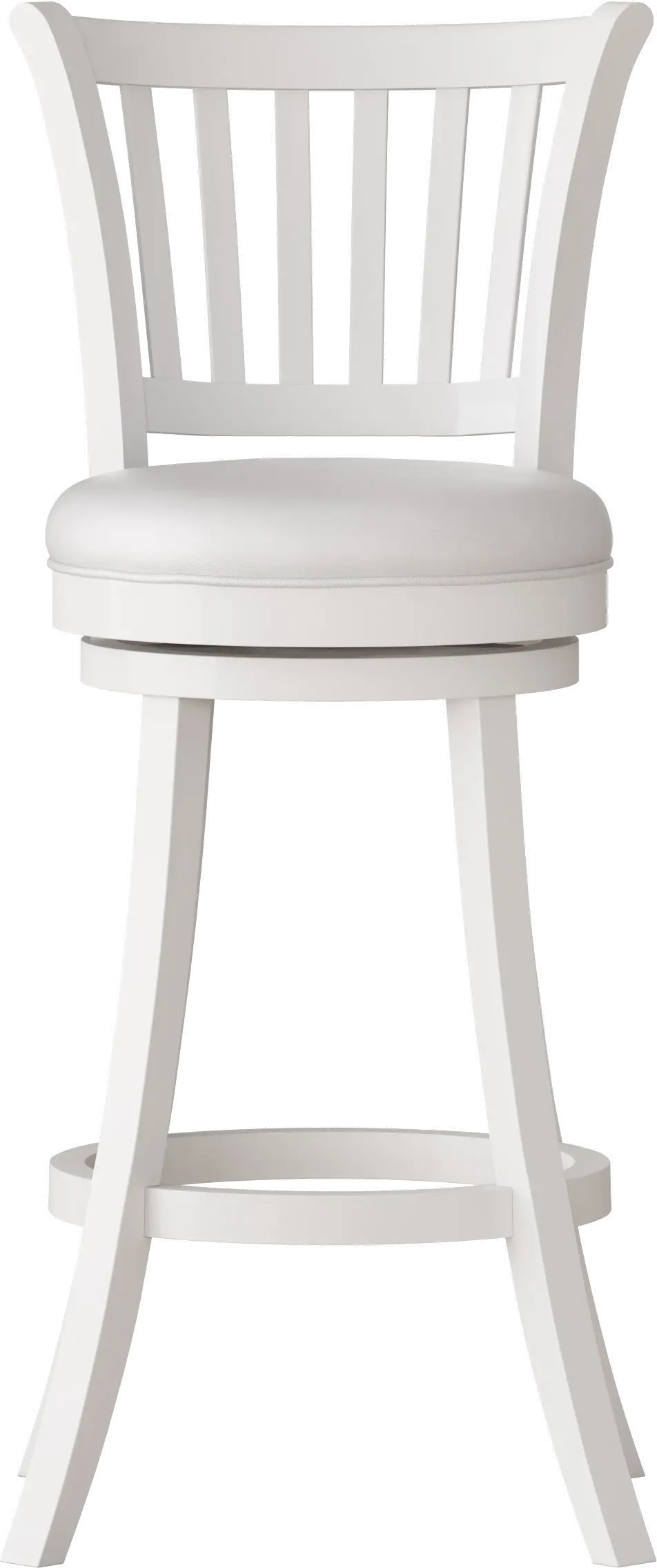 Woodgrove Contemporary White Faux Leather Barstool (Set of 2)-8