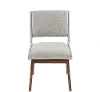 Modern Eclectic Upholstered Gray Dining Room Chair