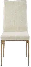 Clearance Modern Eclectic Cream Upholstered Dining Room Chair