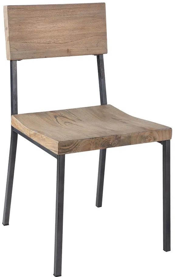 Modern Eclectic Barnwood Dining Room Chair-1