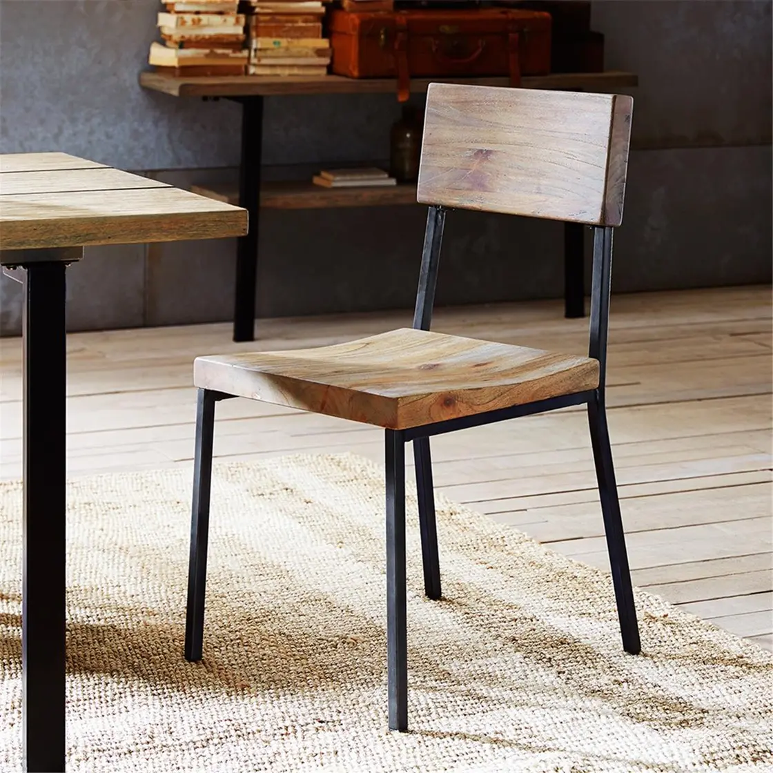 Modern Eclectic Barnwood Dining Room Chair-2