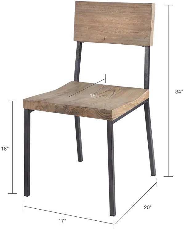 Modern Eclectic Barnwood Dining Room Chair-3