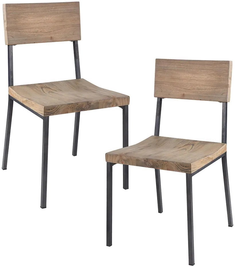 Modern Eclectic Barnwood Dining Room Chair-4