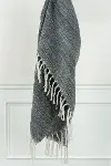 Miller Black Throw Blanket