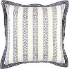 Edge Ivory And Gray Accent Pillow