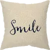Script Neutral Accent Smile Pillow