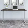 M4S7230BWSK Black Walnut 72 Inch Adjustable Stand Desk - Bush Furniture