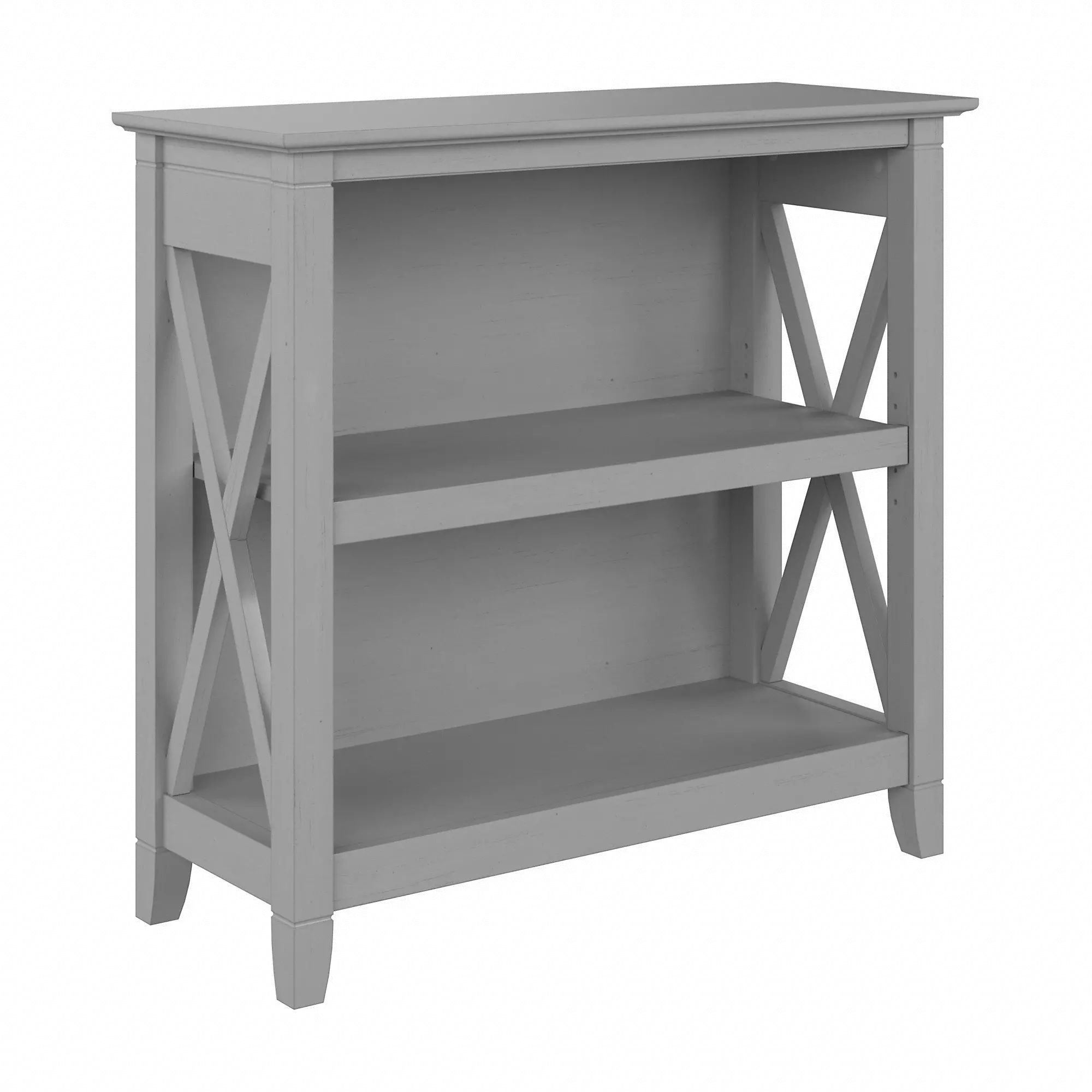KWB124CG-03 Key West Cape Cod Gray 2-Shelf Bookcase-3
