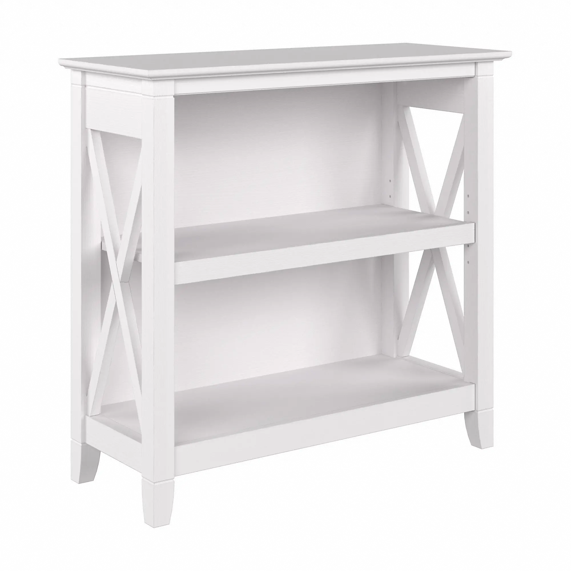KWB124WT-03 Key West White Oak 2-Shelf Bookcase-3