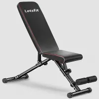 Letsfit Black AE01 Adjustable Weight Bench