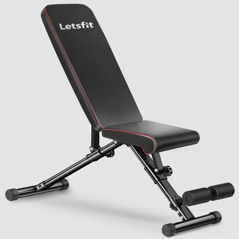Letsfit Black AE01 Adjustable Weight Bench-2