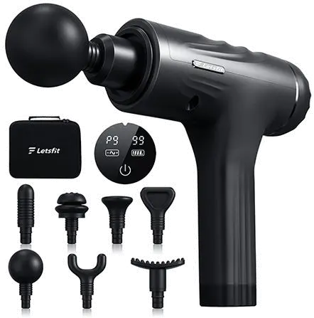 Letsfit Black M6 Deep Tissue Massage Gun-1