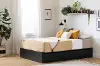13254 Fusion Black Queen Platform Bed with Six Drawers for Storage - South Shore