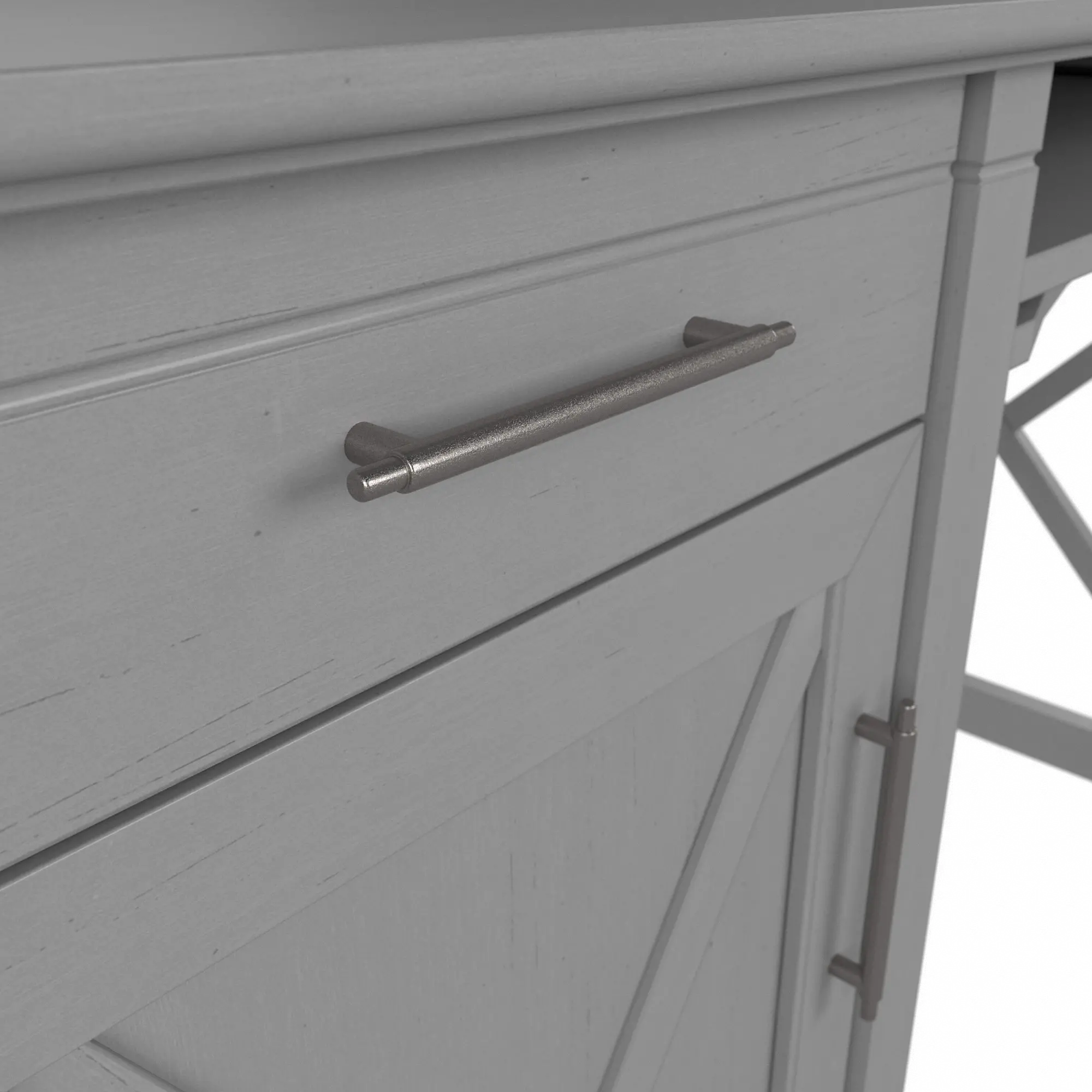 KWD248CG-03 Key West Cape Cod Gray 48 Inch Desk and Hutch-4