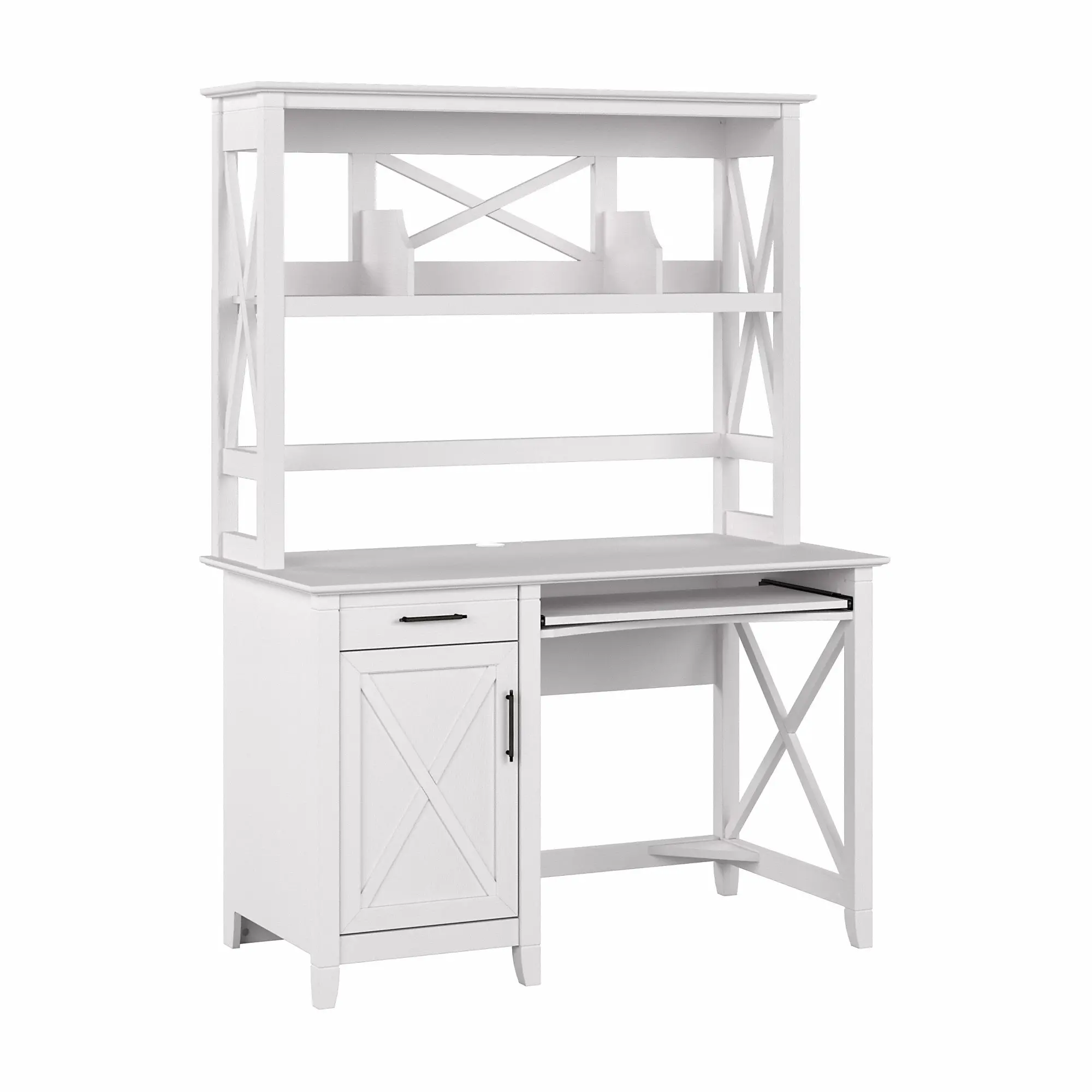 KWD248WT-03 Key West White Oak 48 Inch Desk and Hutch-1