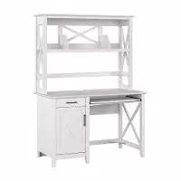 KWD248WT-03 Key West White Oak 48 Inch Desk and Hutch