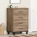 13484 Arlen Weathered Oak 4 Drawer Chest - South Shore