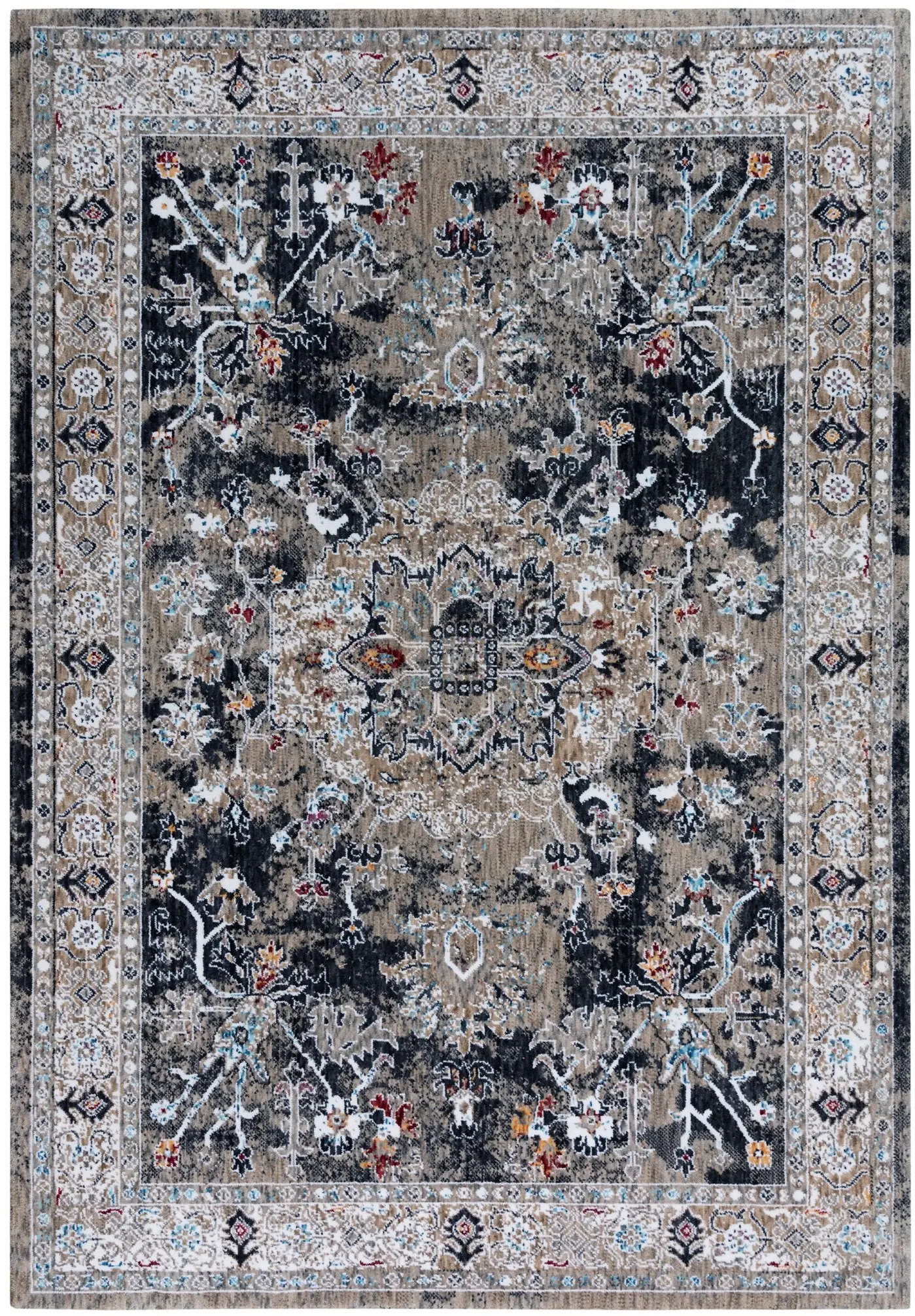 Signature 5 x 8 Dark Gray Area Rug-1