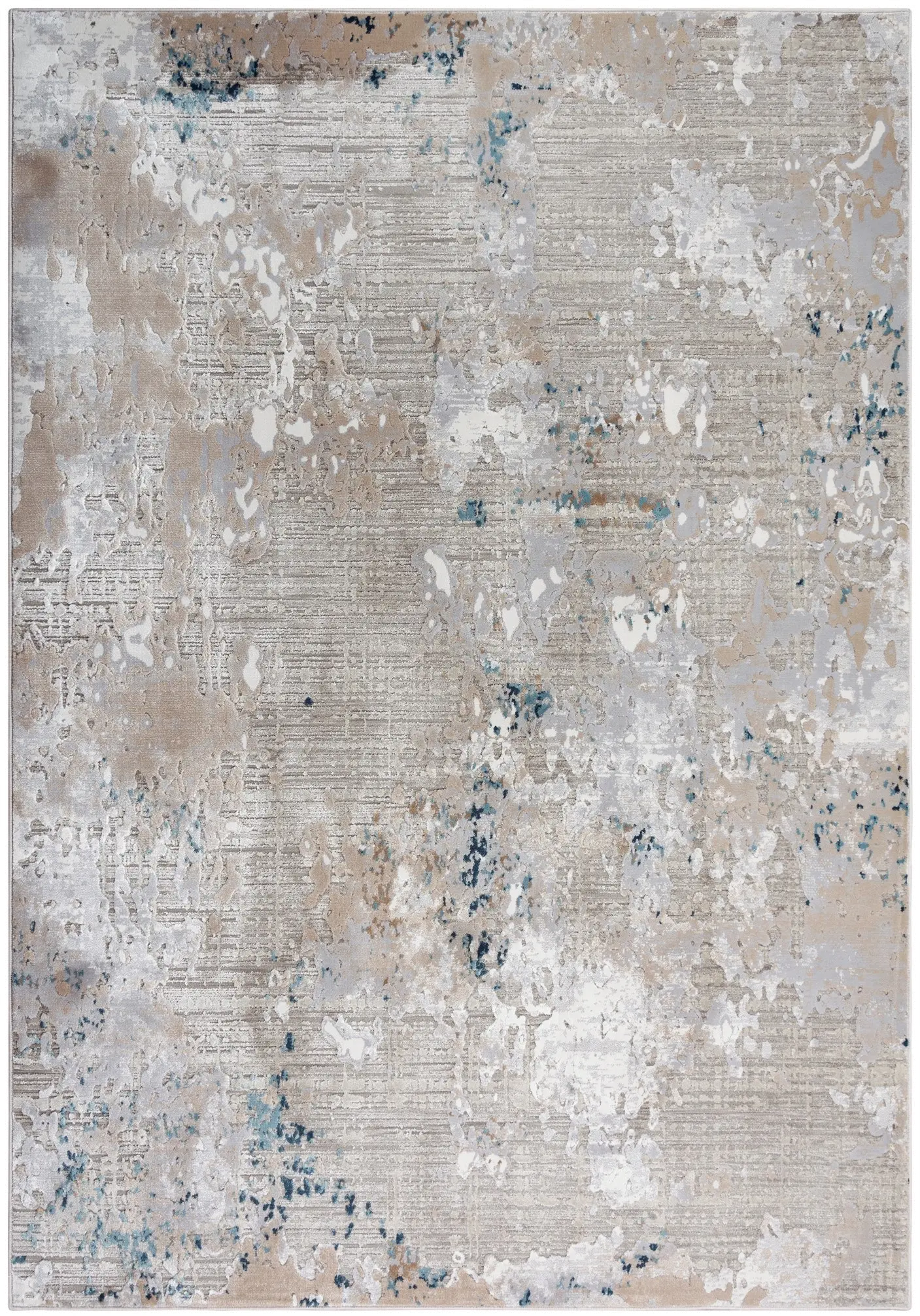 Loft 5 x 8 Tranquil Gray and Beige Area Rug-1