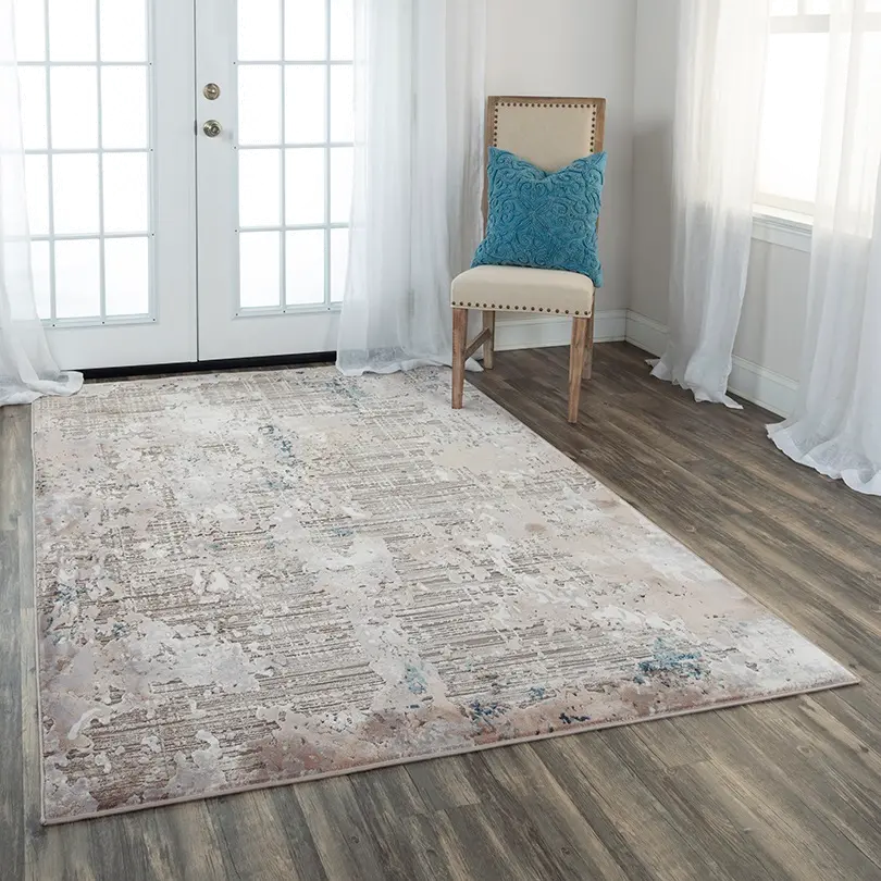 Loft 5 x 8 Tranquil Gray and Beige Area Rug-4