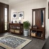 Key West Bing Cherry Hall Tree with Shoe Bench and Console Table