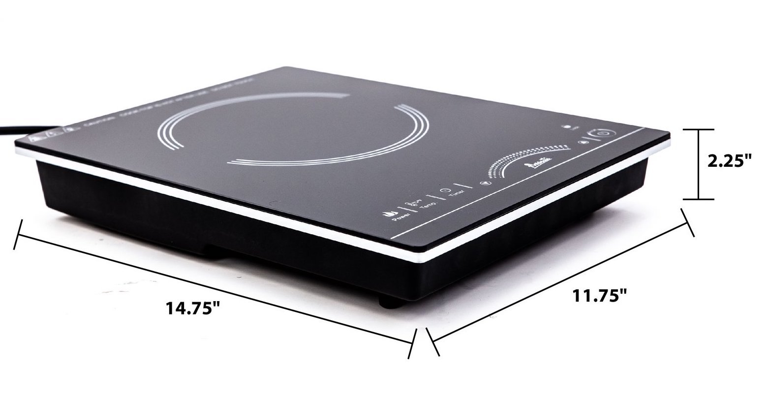 IH1800L1B-IS Avanti Portable Induction Cooktop - Black-6