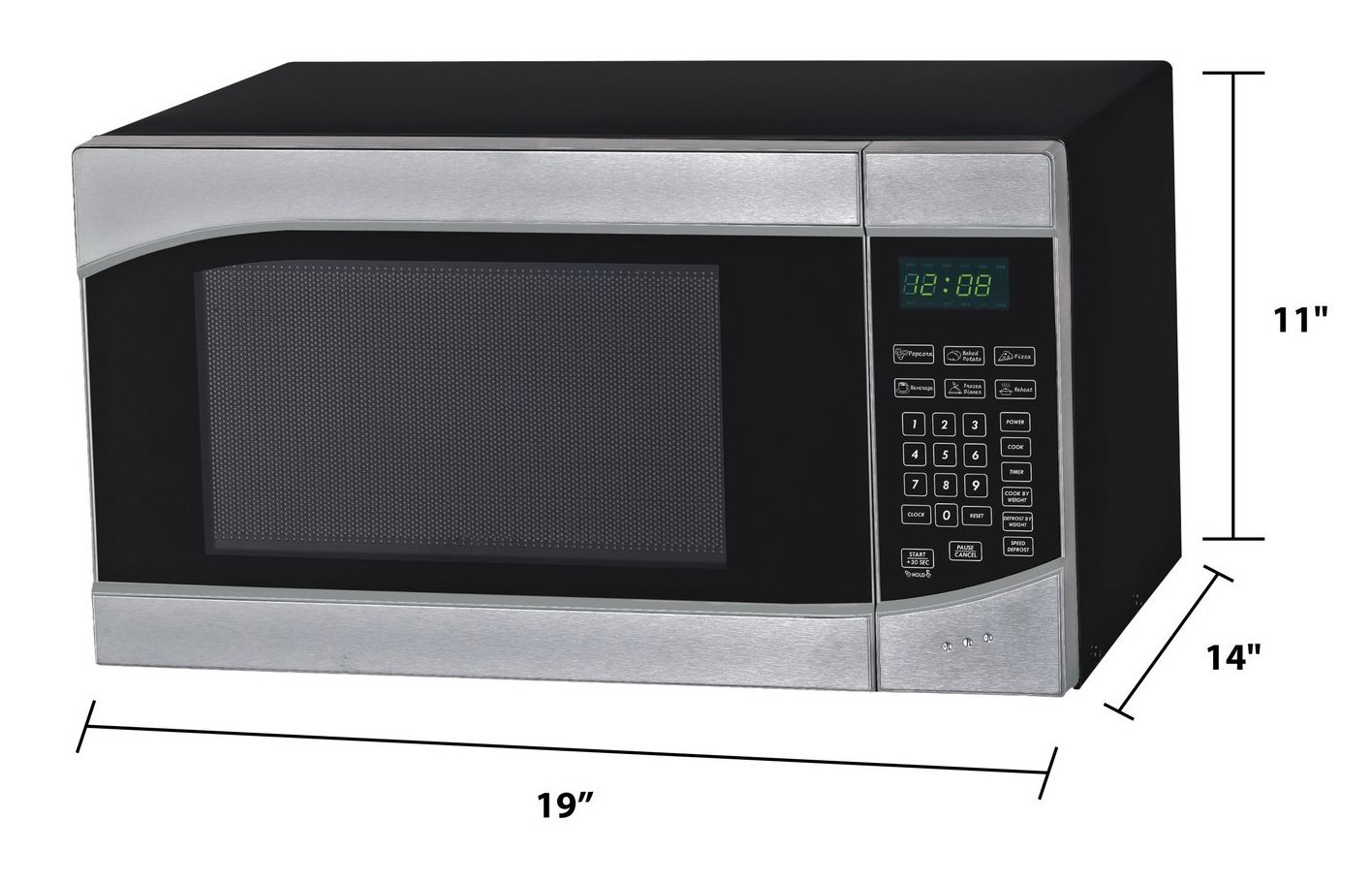 MT9K3S Avanti .9 cu ft Countertop Microwave - Stainless Steel-2