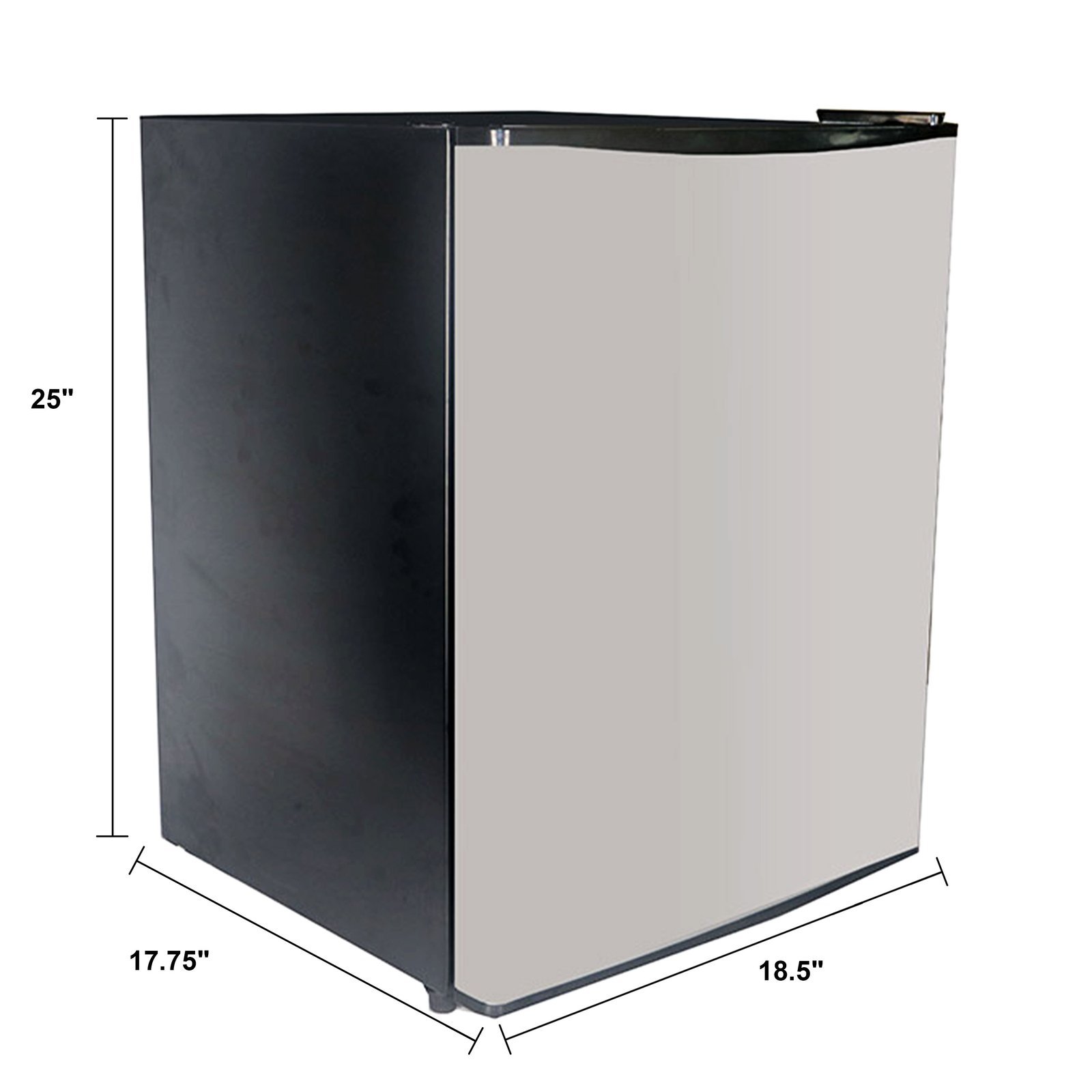 AR24T3S Avanti Compact Refrigerator - 2.4 cu ft Stainless Steel-8