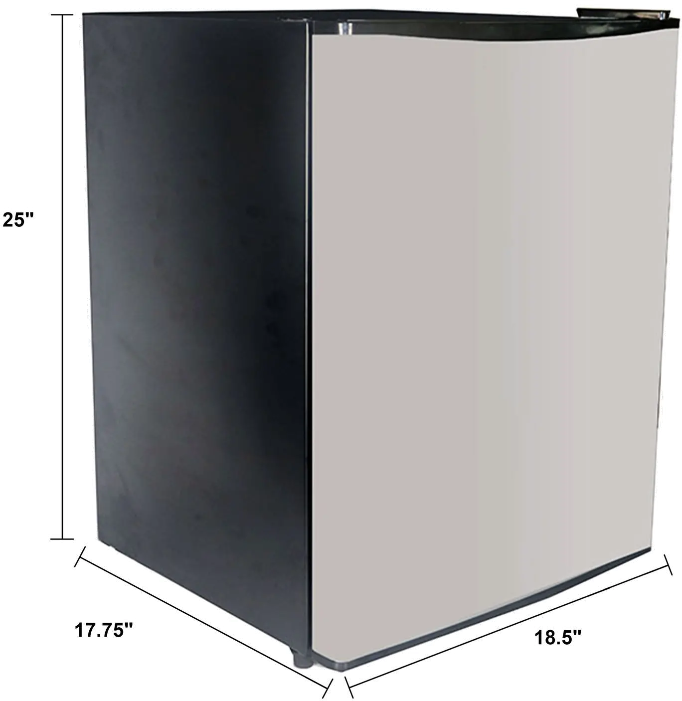 AR24T3S Avanti Compact Refrigerator - 2.4 cu ft Stainless Steel-8