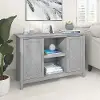KWS146CG-03 Key West Cape Cod Gray Accent Cabinet - Bush Furniture