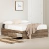 13487 Arlene Weathered Oak Full Bed with 3 Drawers