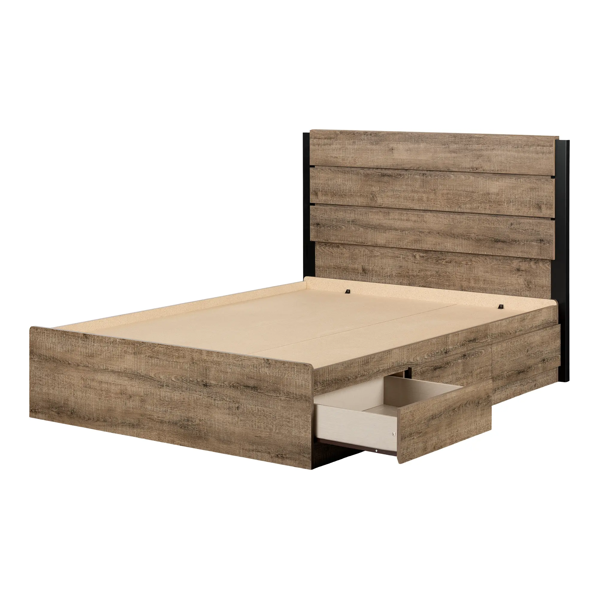 13495 Arlene Weathered Oak Full Bed with Headrest-2