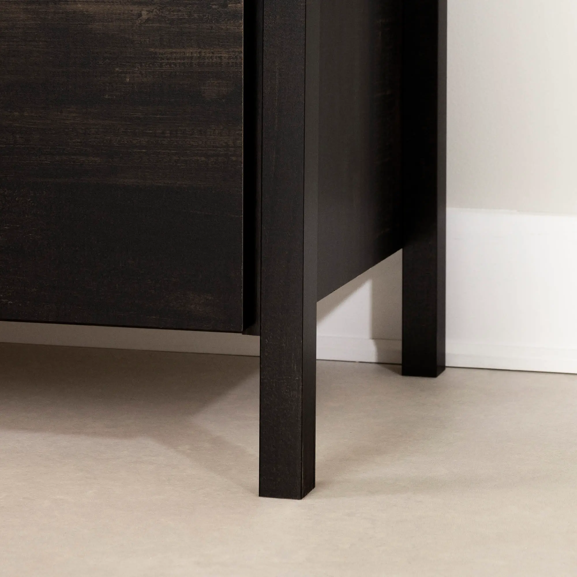 13558 Gravity Rubbed Black 5 Drawer Chest-7