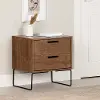13841 Vito Dark Wood End Table With Two Drawers - South Shore