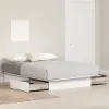 13847 Fusion Full/Queen Pure White Platform Bed - South Shore