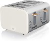 Nordic White 4 Slice Toaster
