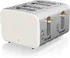 Swan Nordic White 4 Slice Toaster