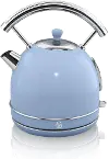 Swan Blue Retro Cordless Dome Kettle