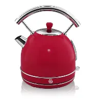 Swan Red Retro Dome Kettle