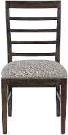 Modern Eclectic Brown Upholstered Dining Room Chair