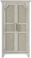 Modern Eclectic Cream Utility Cabinet
