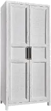 Clearance Modern Eclectic Cream Utility Cabinet