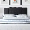 Fairfield Contemporary Full, Queen, King Dark Grey Expandable Headboard