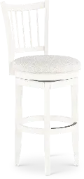 DAME#2230S-COT Modern Eclectic White Swivel Bar Stool