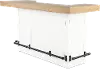Modern Eclectic Creamy White Bar