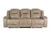 Falcon Beige Reclining Sofa