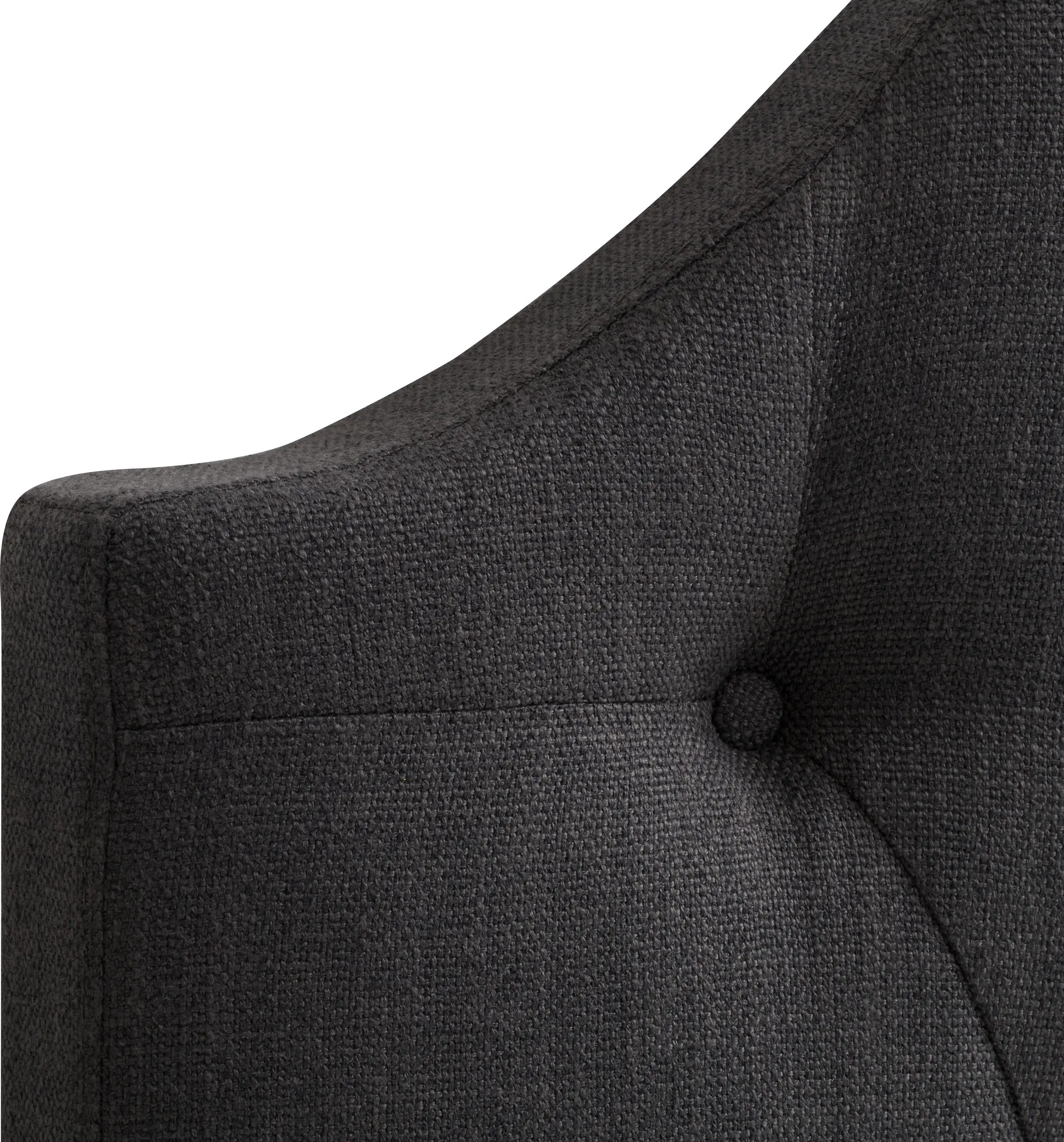 Calera King Tufted Dark Grey Fabric Headboard-3